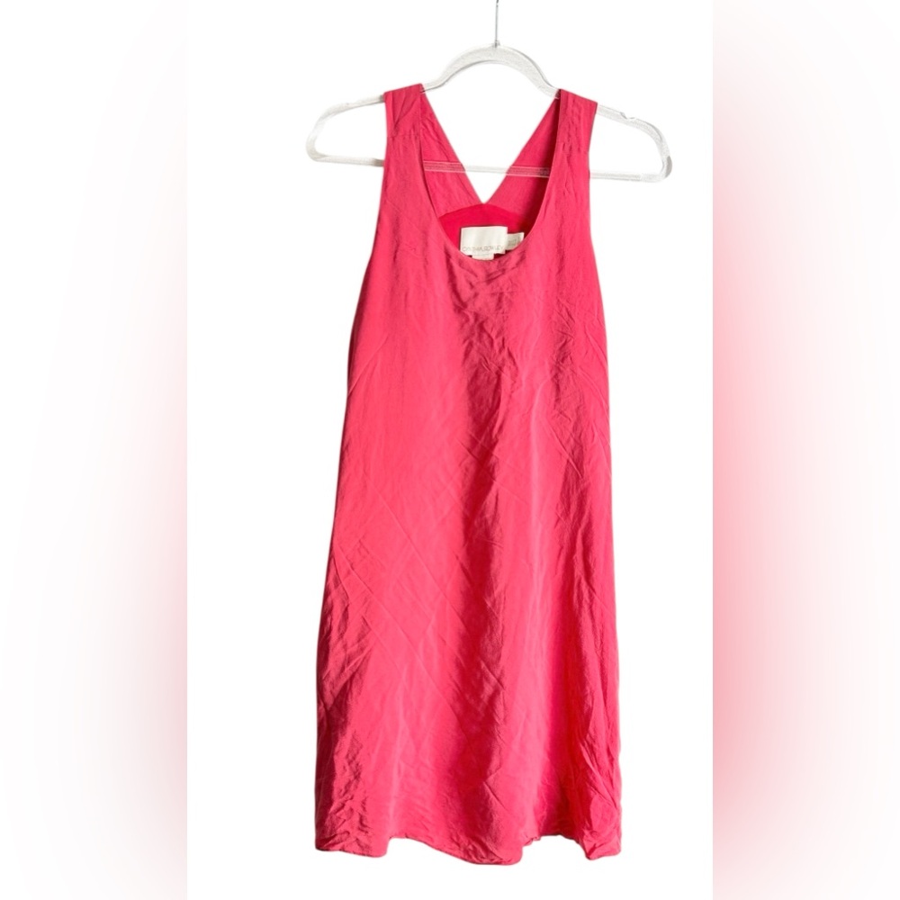 Cynthia Rowley Orange Silk Mini Tunic Halter Dress Size 8
